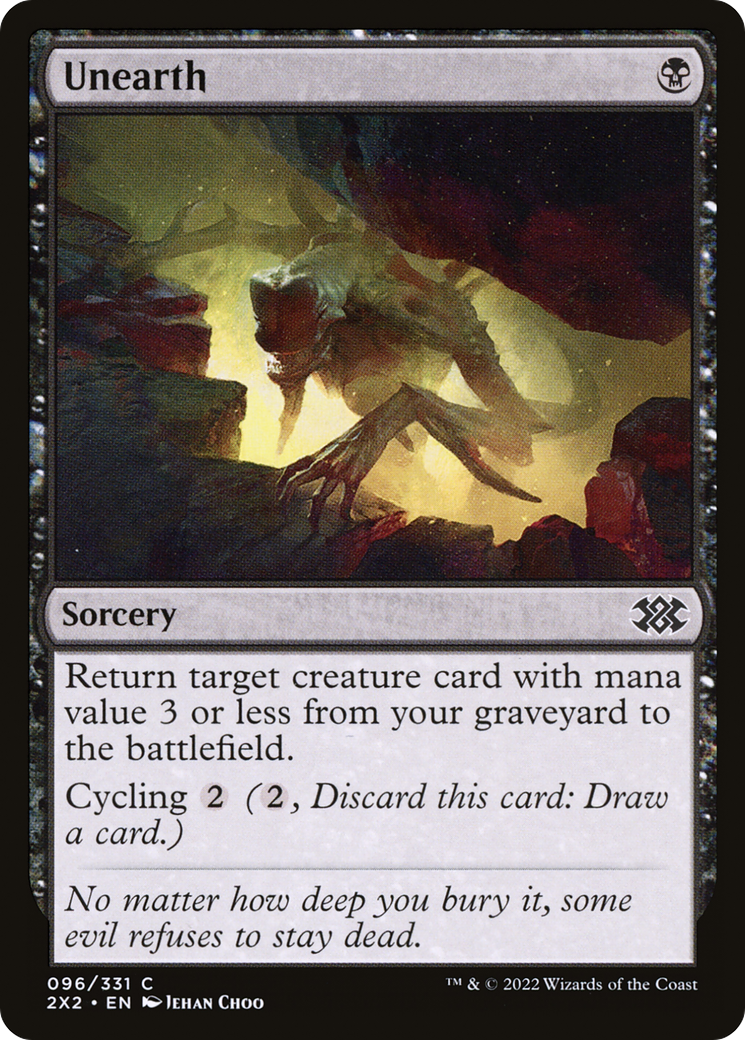Unearth (2X2-096) [Double Masters 2022] Foil