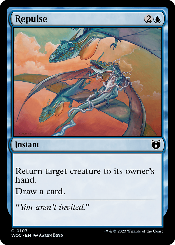 Repulse (WOC-107) [Wilds of Eldraine Commander]