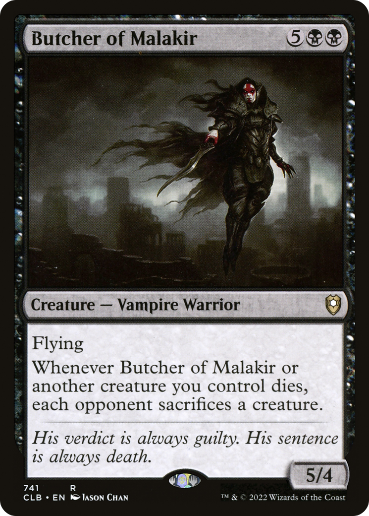 Butcher of Malakir (CLB-741) [Commander Legends: Battle for Baldur's Gate]