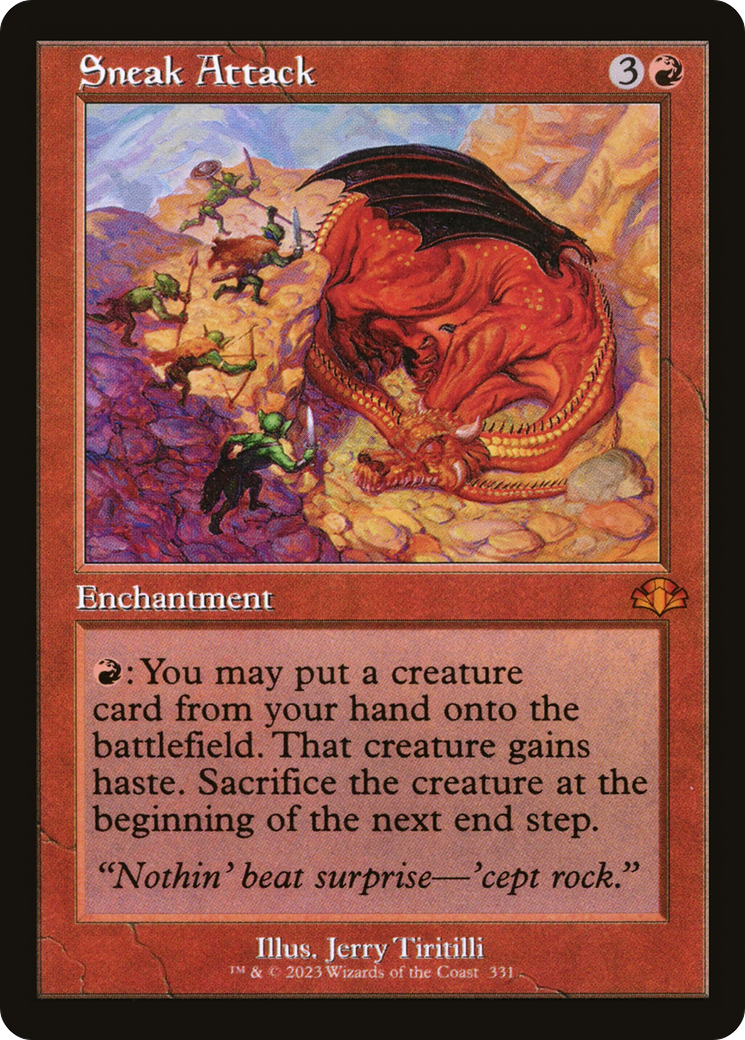 Sneak Attack (DMR-331) [Dominaria Remastered] Foil
