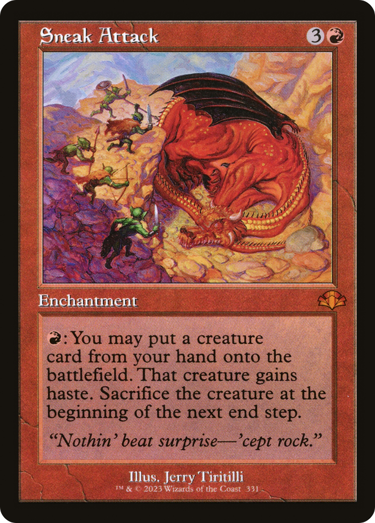 Sneak Attack (Retro Frame) (DMR-331) [Dominaria Remastered]