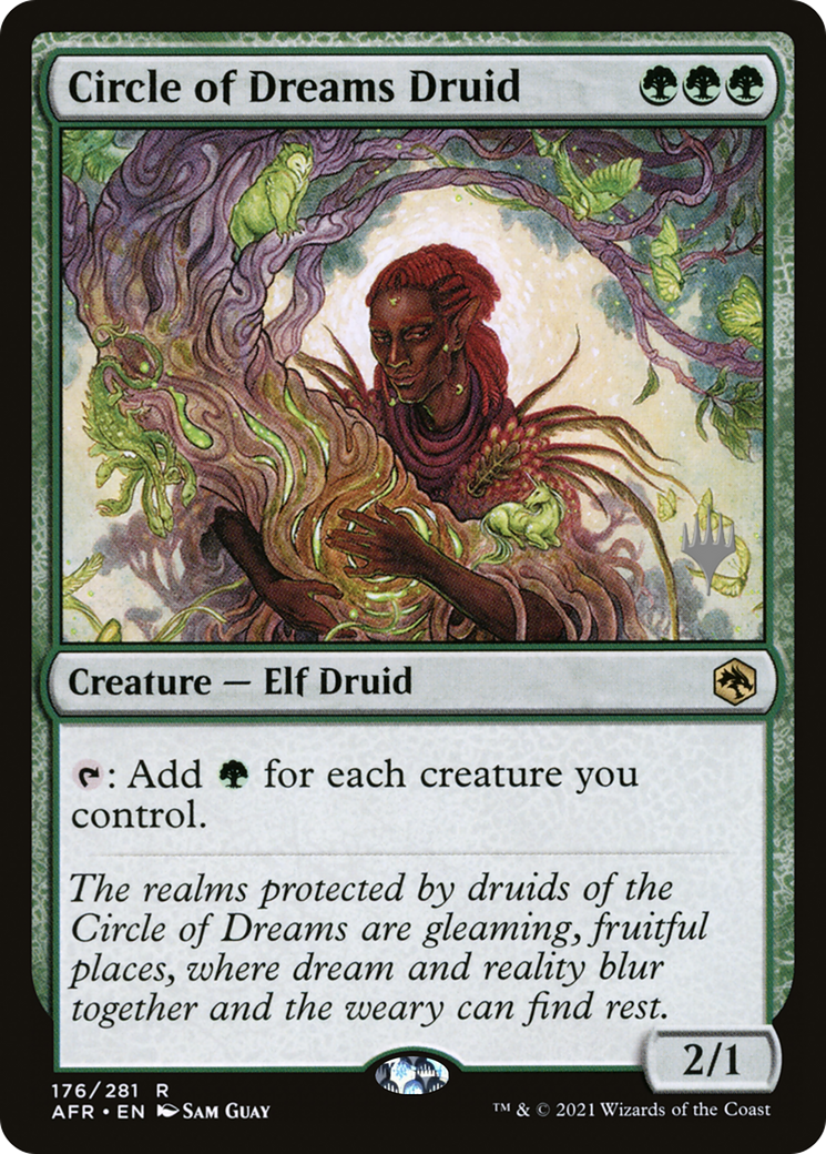 Circle of Dreams Druid (PPAFR-176P) [Promo Pack: Adventures in the Forgotten Realms Promos] Foil