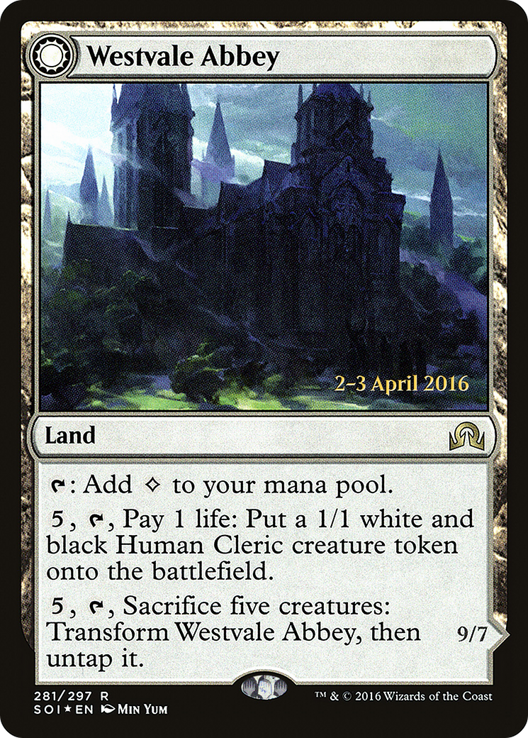 Westvale Abbey (PRE-281S) [Shadows over Innistrad Promos] Foil