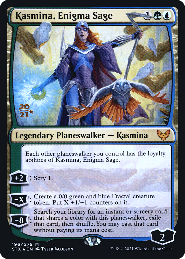 Kasmina, Enigma Sage (PRE-196S) [Strixhaven: School of Mages Promos] Foil
