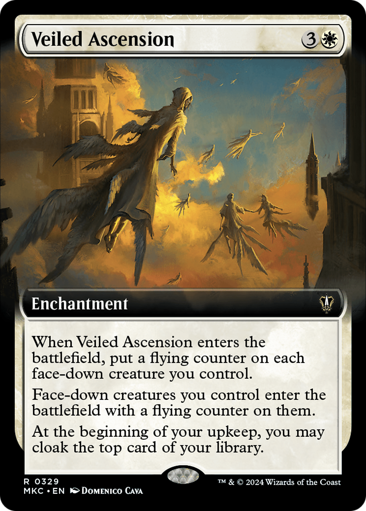 Veiled Ascension (MKC-329) [Murders at Karlov Manor Commander]: (Extended Art)