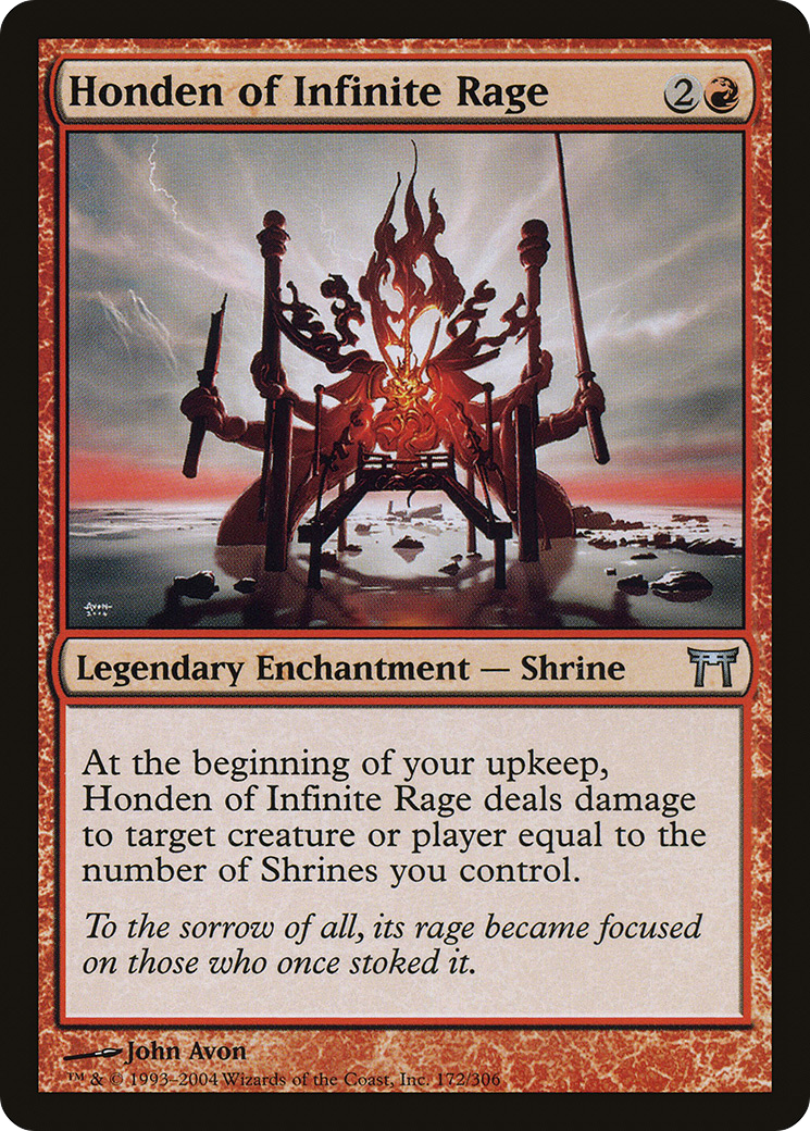 Honden of Infinite Rage (CHK-172) [Champions of Kamigawa] Foil