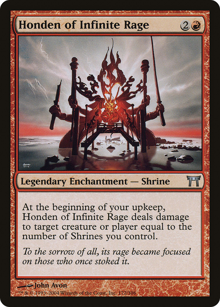 Honden of Infinite Rage (CHK-172) [Champions of Kamigawa]