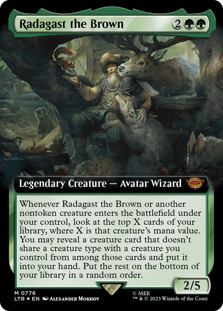 Radagast the Brown (LTR-776) [The Lord of the Rings: Tales of Middle-earth]: (Extended Art) Foil