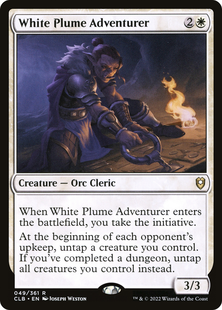 White Plume Adventurer (CLB-049) [Commander Legends: Battle for Baldur's Gate]