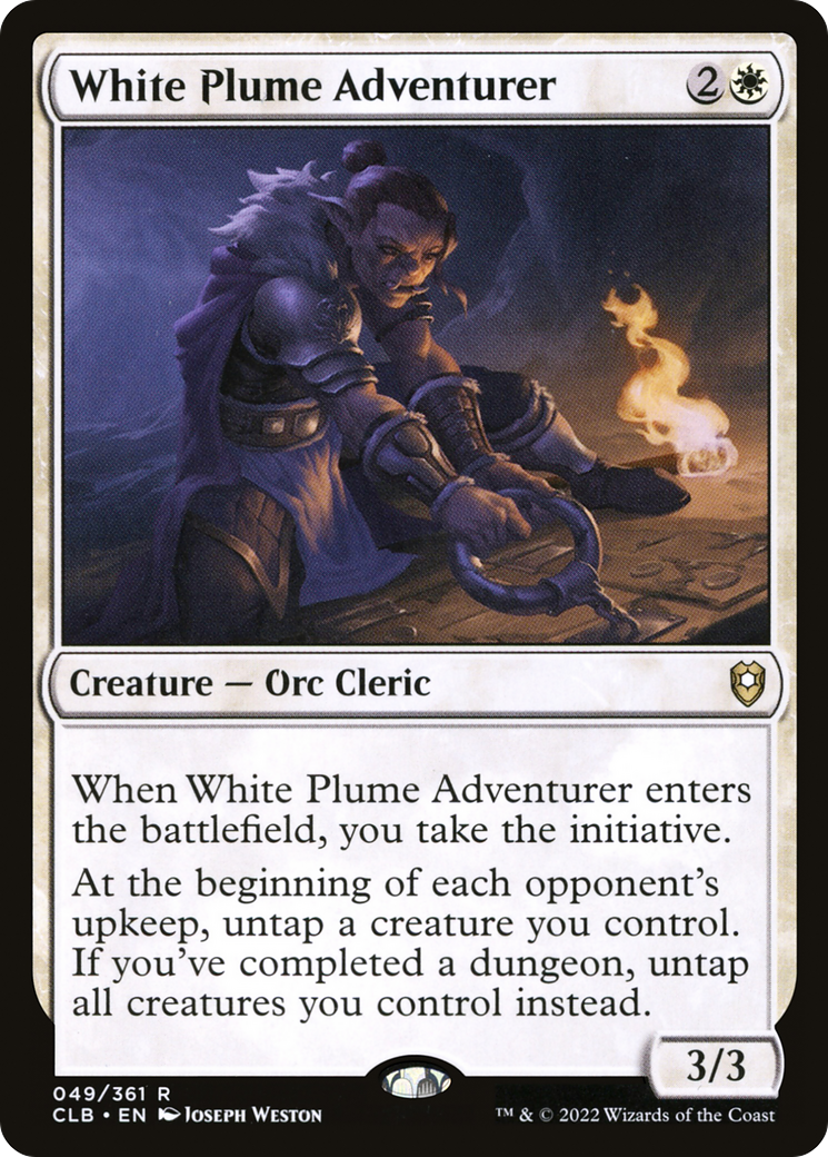 White Plume Adventurer (CLB-049) [Commander Legends: Battle for Baldur's Gate]