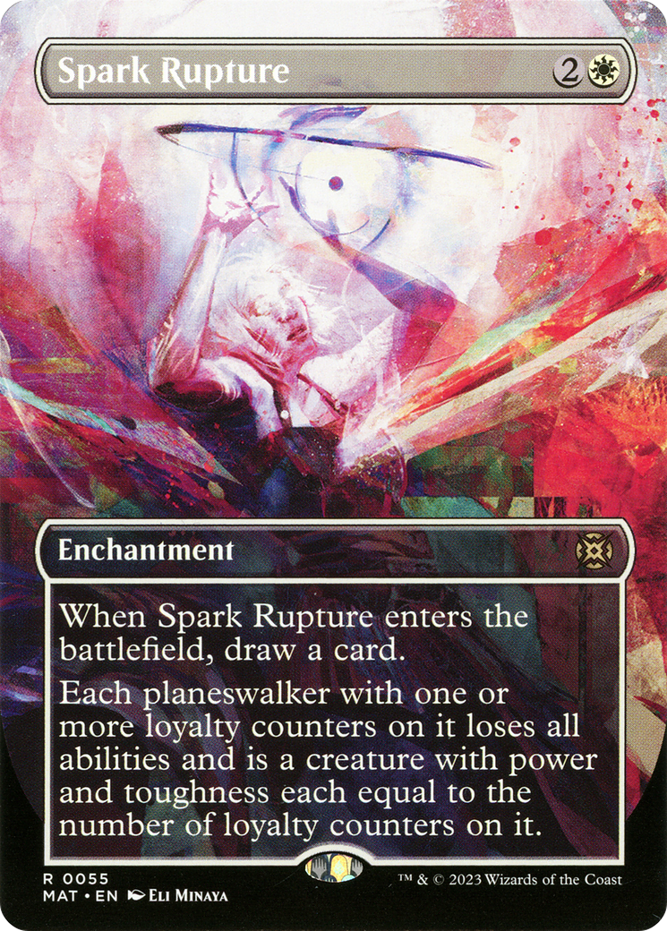 Spark Rupture (MAT-055) [March of the Machine: The Aftermath]: (Showcase) (Borderless) Foil