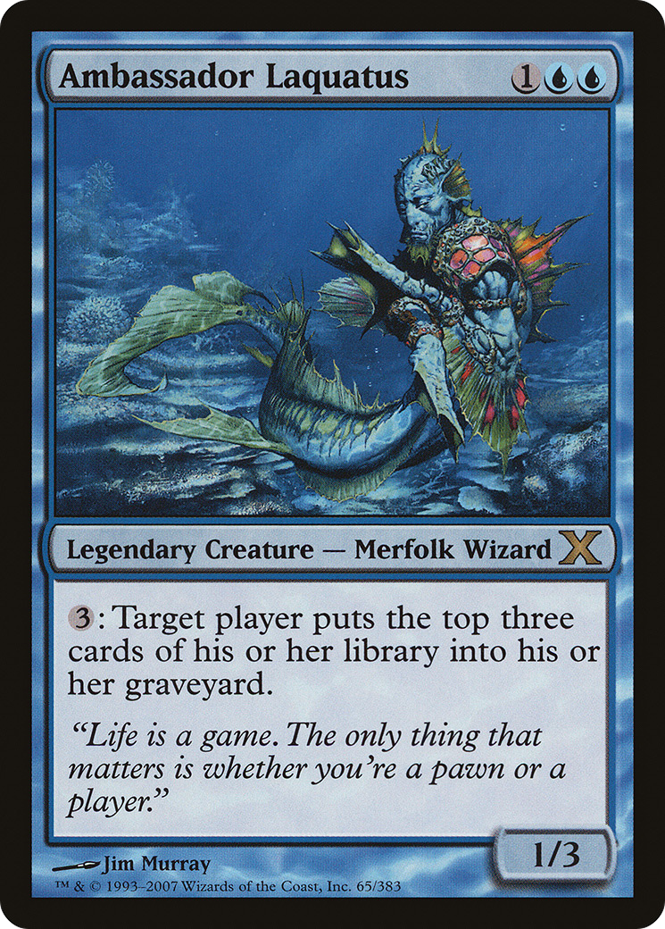 Ambassador Laquatus (10E-065) [Tenth Edition] Foil