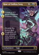 Roar of Endless Song (TDM-390) [Tarkir: Dragonstorm]: (enchantment) (Borderless) Foil