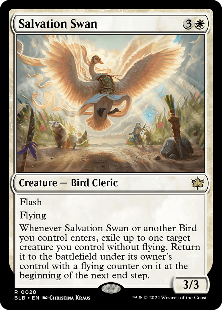 Salvation Swan (BLB-028) [Bloomburrow] Foil