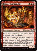 Fear of Burning Alive (DSK-135) [Duskmourn: House of Horror]: (enchantment) Foil