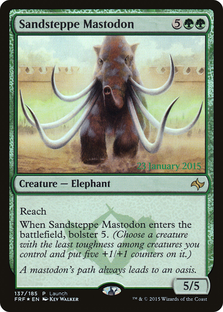 Sandsteppe Mastodon (LARP-137) [Fate Reforged Promos] Foil