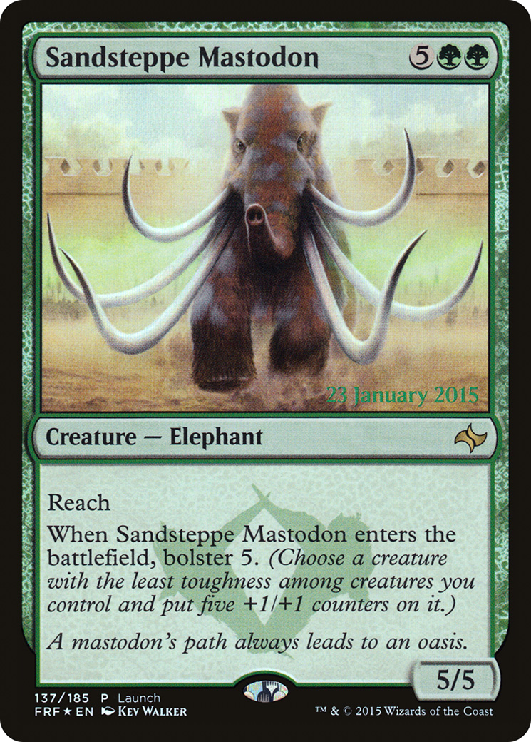 Sandsteppe Mastodon (LARP-137) [Fate Reforged Promos] Foil