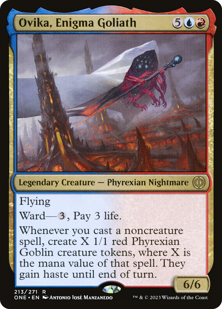 Ovika, Enigma Goliath (ONE-213) [Phyrexia: All Will Be One] Foil