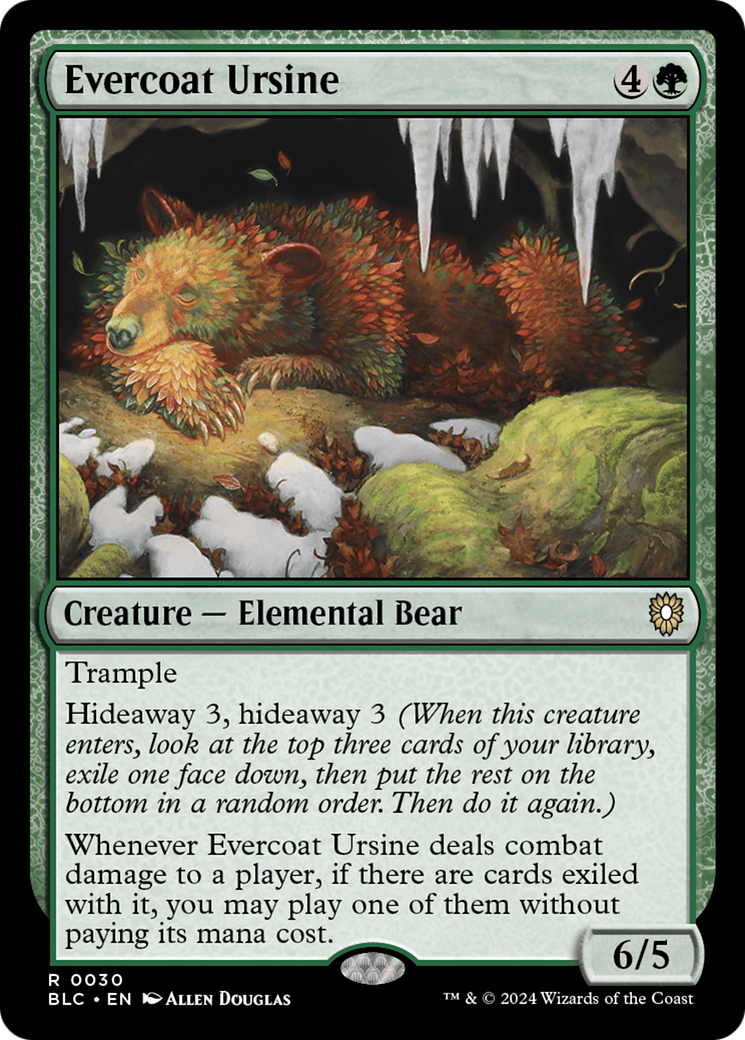 Evercoat Ursine (BLC-030) [Bloomburrow Commander]