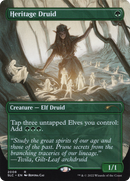 Heritage Druid (SLC-2008) [Secret Lair 30th Anniversary Countdown Kit] (Borderless) Foil