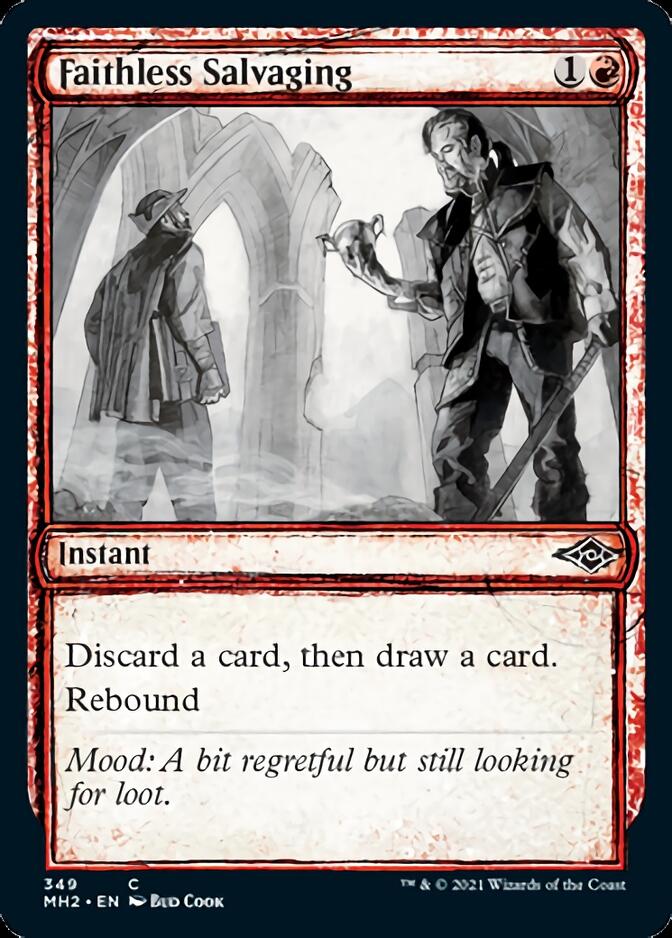 Faithless Salvaging (MH2-349) [Modern Horizons 2]: (Showcase) Foil