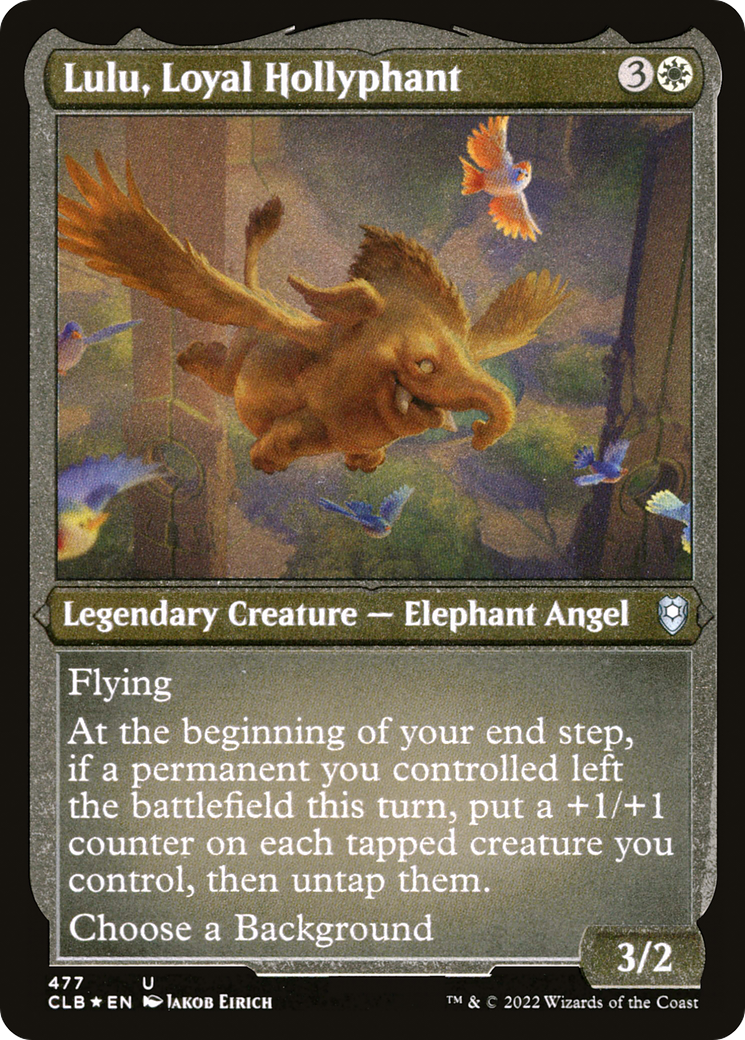Lulu, Loyal Hollyphant (CLB-477) [Commander Legends: Battle for Baldur's Gate] Foil