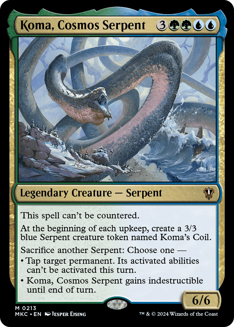 Koma, Cosmos Serpent (MKC-213) [Murders at Karlov Manor Commander]