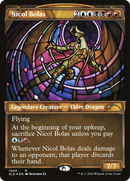 Nicol Bolas (Stained Glass) (Textured Foil) (SLD-1069) (Showcase) [Secret Lair Drop] Foil