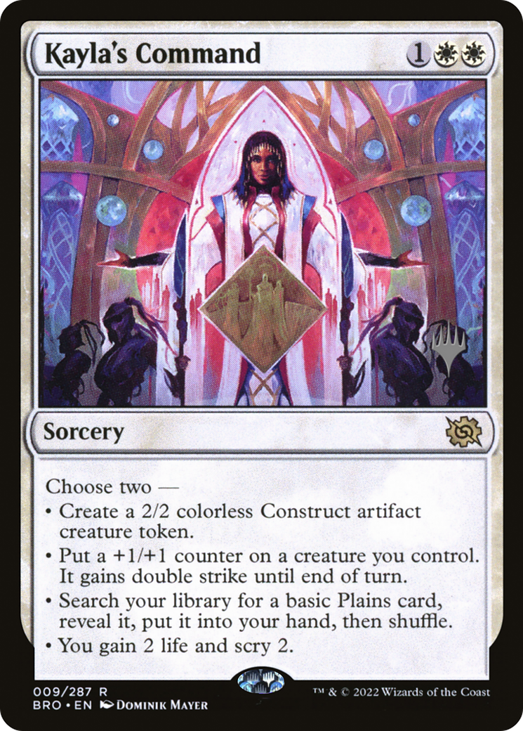 Kayla's Command (PPBRO-09P) [The Brothers' War Promos] Foil