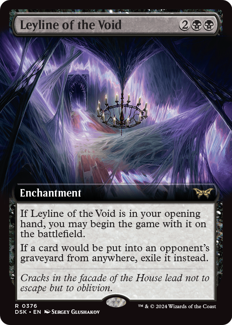 Leyline of the Void (Extended Art) (DSK-376) [Duskmourn: House of Horror]