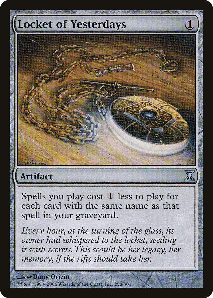 Locket of Yesterdays (TSP-258) [Time Spiral] Foil