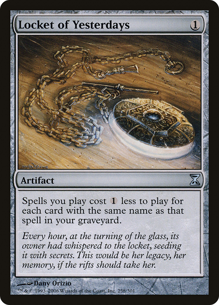 Locket of Yesterdays (TSP-258) [Time Spiral] Foil
