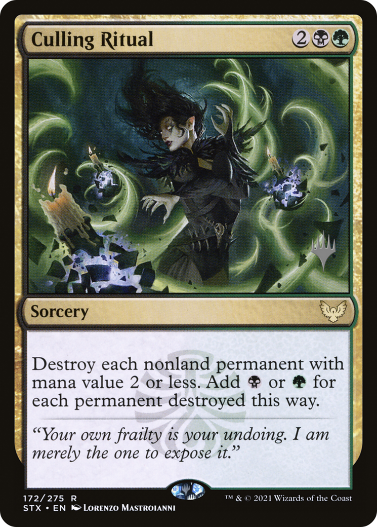 Culling Ritual (PPSTX-172P) [Promo Pack: Strixhaven: School of Mages Promos]