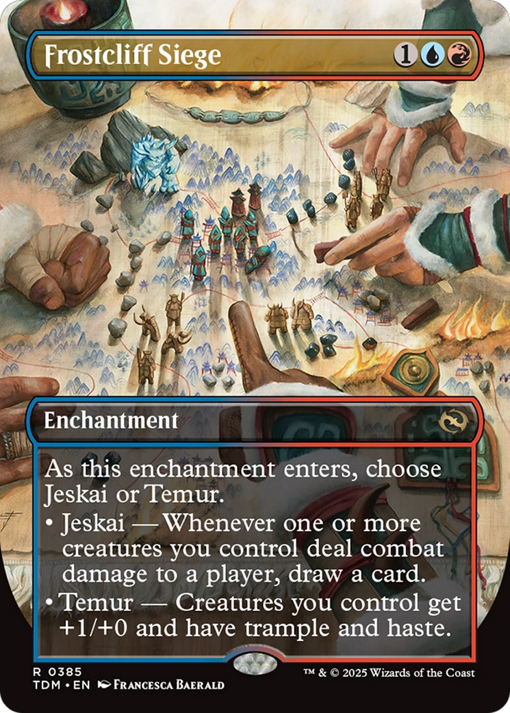 Frostcliff Siege (TDM-385) [Tarkir: Dragonstorm]: (enchantment) (Borderless)
