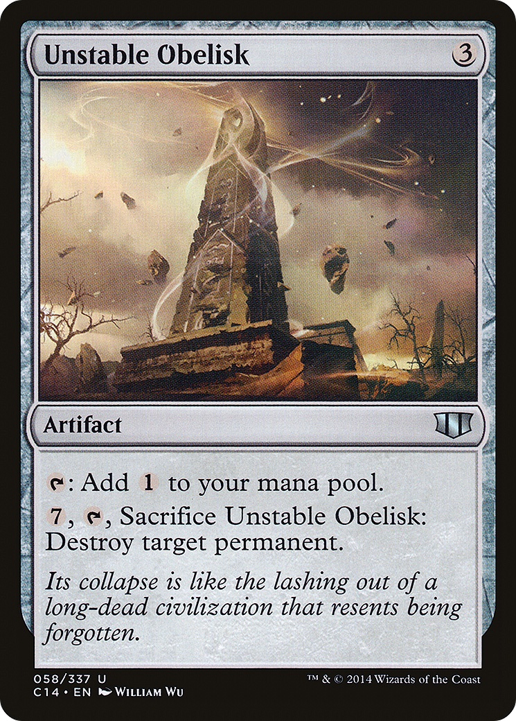 Unstable Obelisk (C14-058) [Commander 2014]