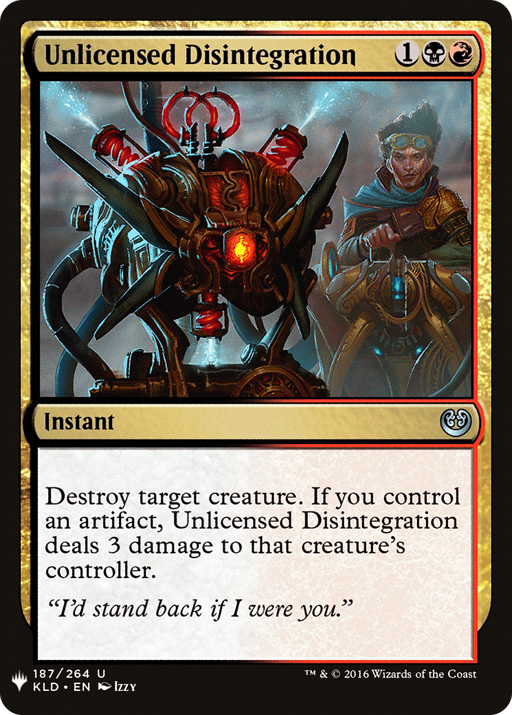 Unlicensed Disintegration (LIST-KLD-187) [The List]