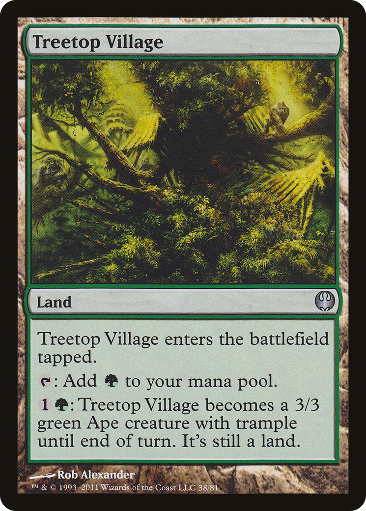 Treetop Village (DDG-038) [Duel Decks: Knights vs. Dragons]