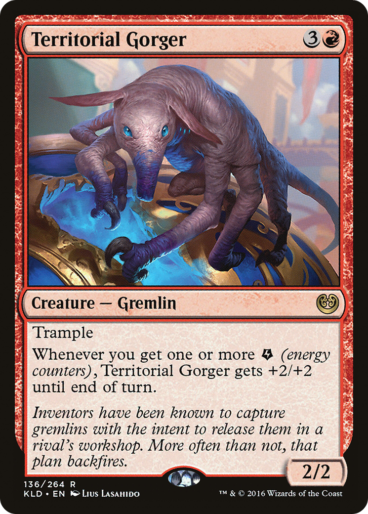 Territorial Gorger (KLD-136) [Kaladesh] Foil