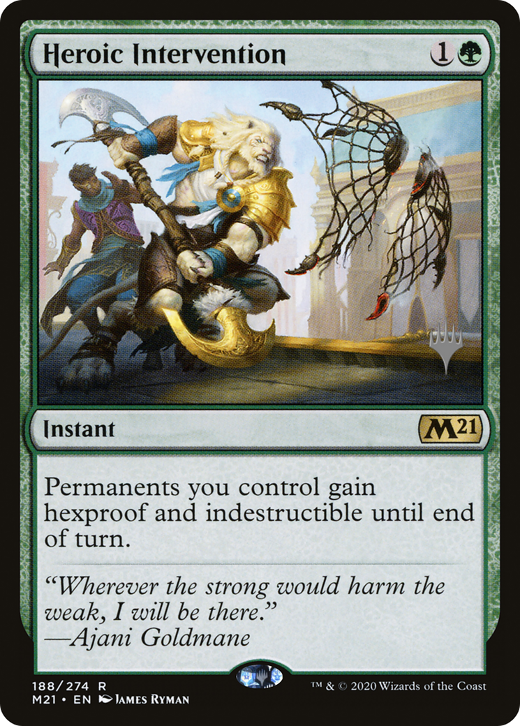 Heroic Intervention (PPM21-188P) [Promo Pack: Core Set 2021 Promos]
