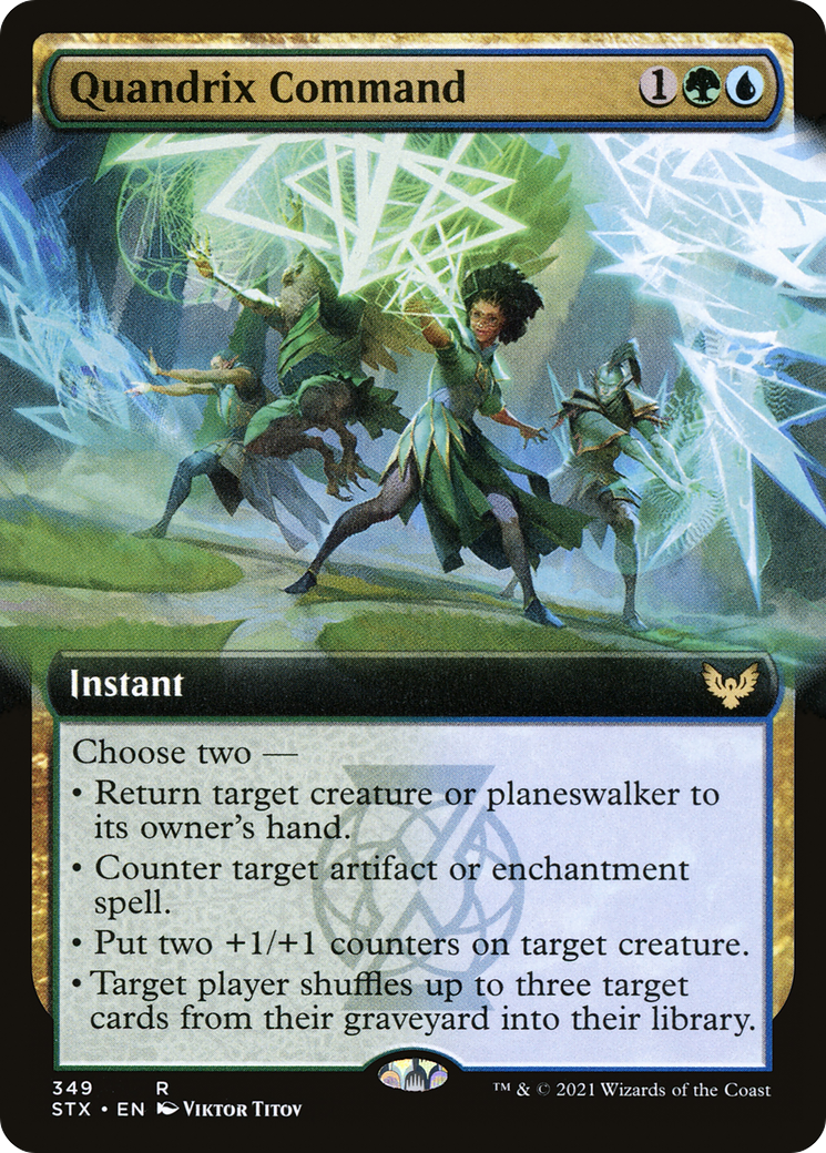 Quandrix Command (STX-349) [Strixhaven: School of Mages]: (Extended Art)