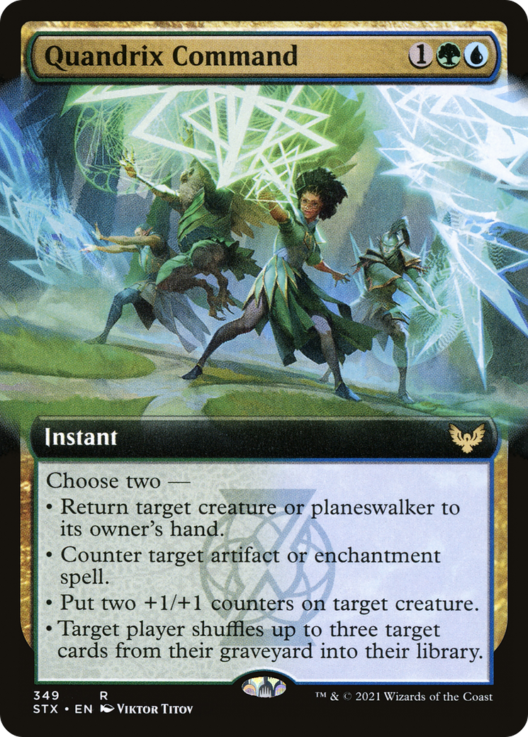 Quandrix Command (Extended Art) (STX-349) [Strixhaven: School of Mages]