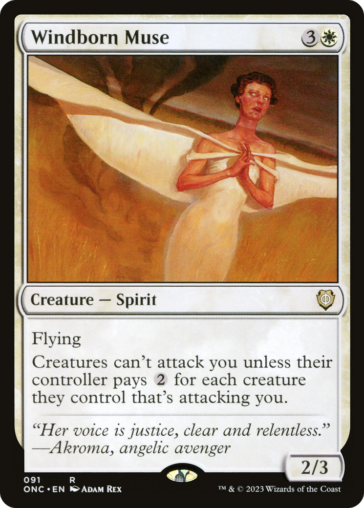 Windborn Muse (ONC-091) [Phyrexia: All Will Be One Commander]