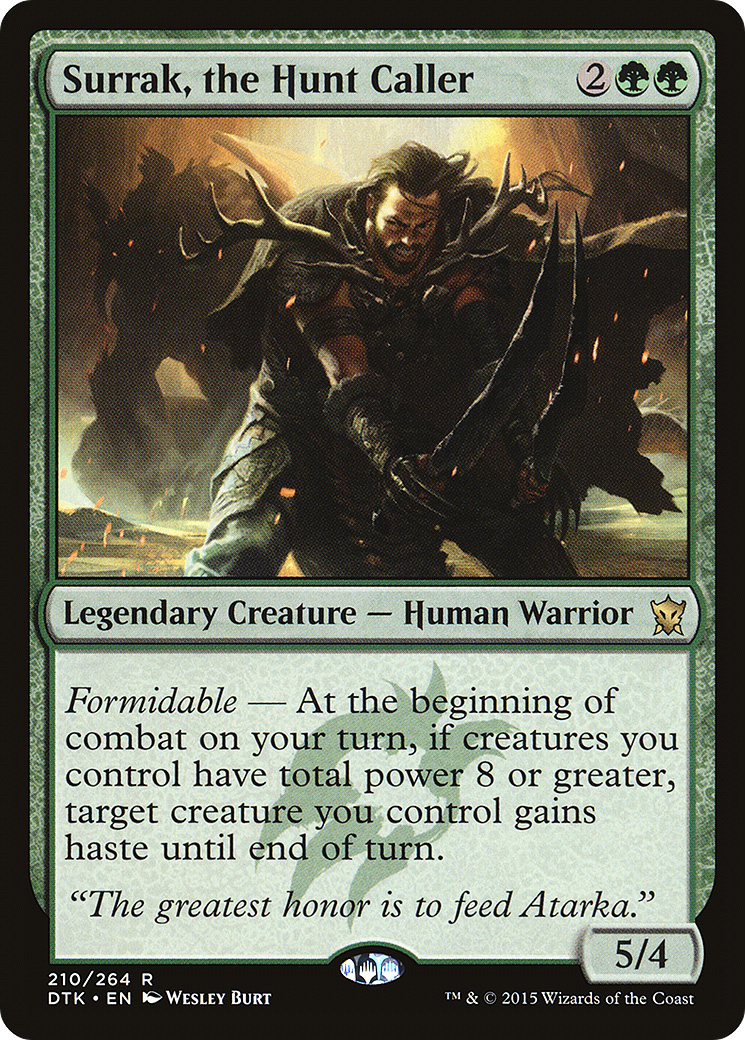 Surrak, the Hunt Caller (DTK-210) [Dragons of Tarkir] Foil