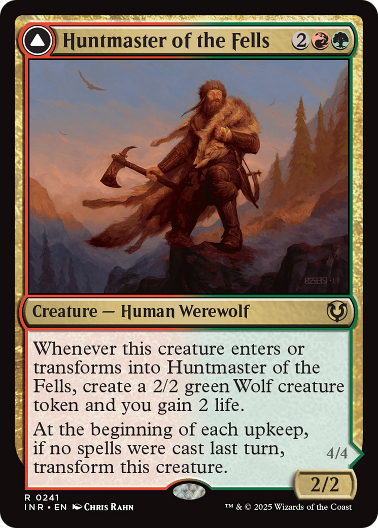 Huntmaster of the Fells // Ravager of the Fells (INR-241) [Innistrad Remastered] Foil
