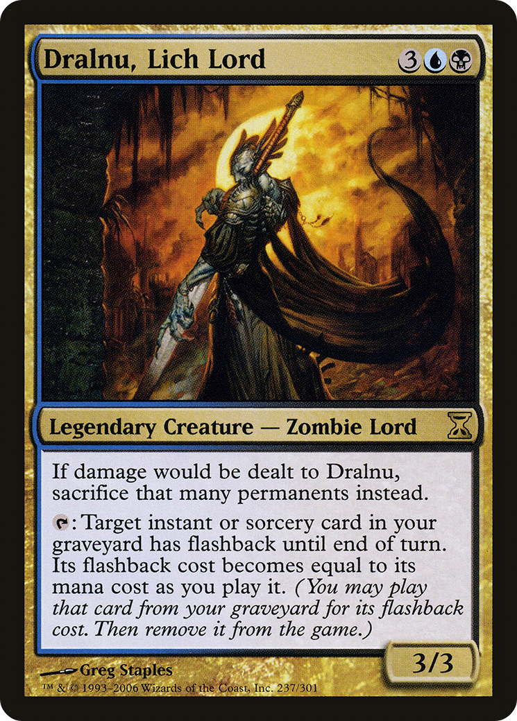 Dralnu, Lich Lord (TSP-237) [Time Spiral] Foil