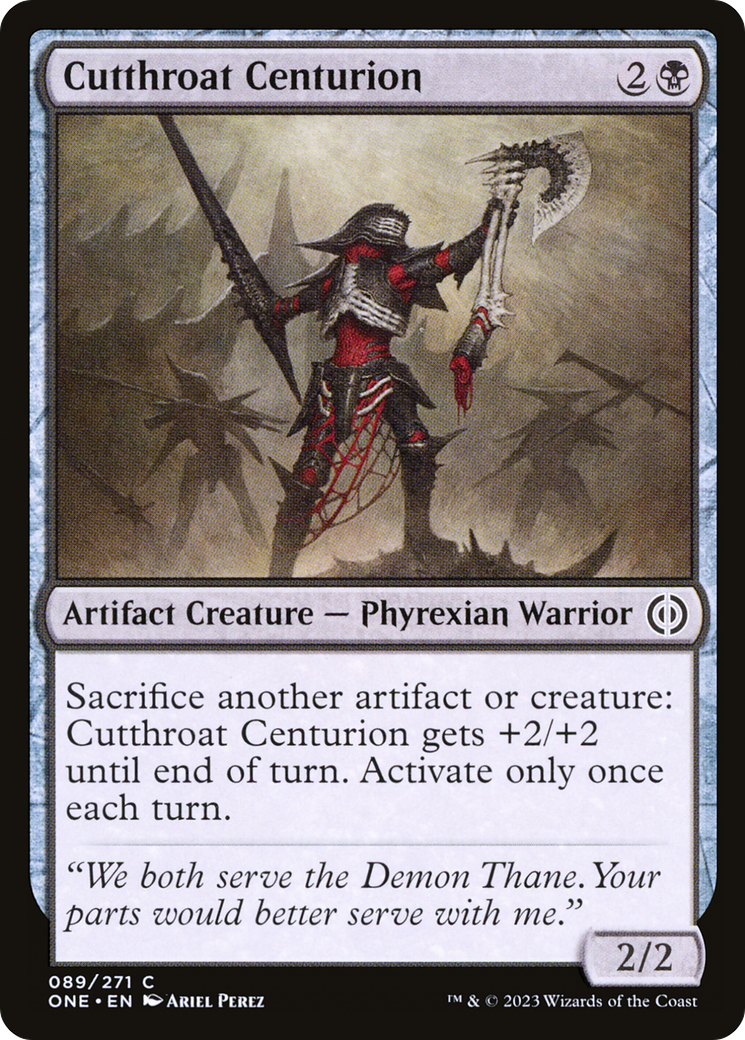 Cutthroat Centurion (ONE-089) [Phyrexia: All Will Be One] Foil
