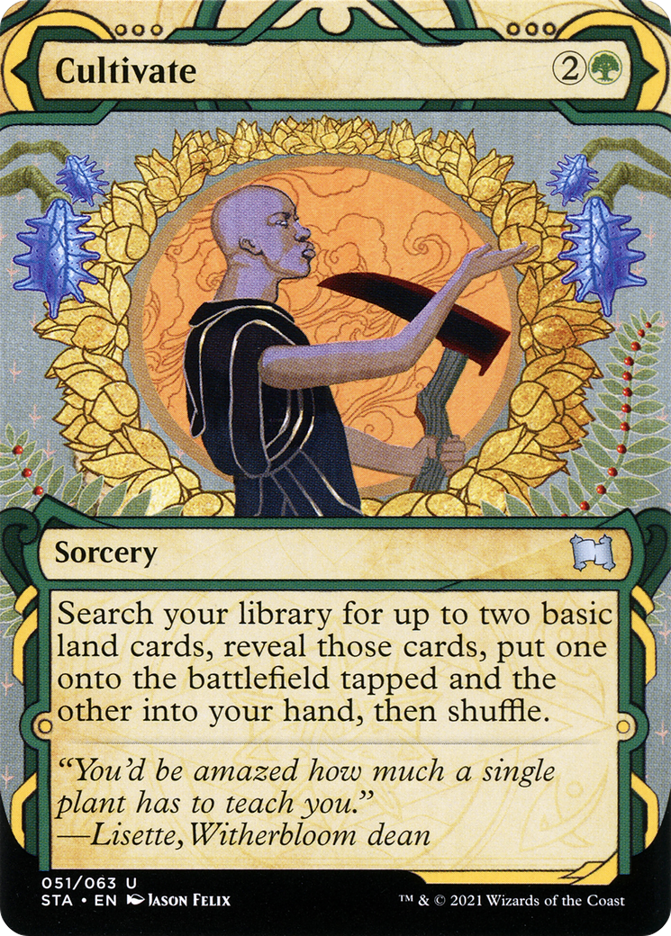 Cultivate (STA-051) [Strixhaven Mystical Archive]: (Showcase) (Borderless) Foil