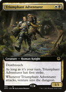 Triumphant Adventurer (AFR-390) [Adventures in the Forgotten Realms]: (Extended Art) Foil
