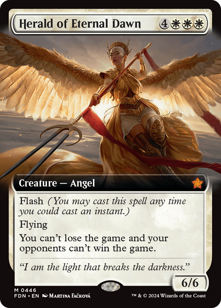 Herald of Eternal Dawn (FDN-446) [Foundations]: (Extended Art)