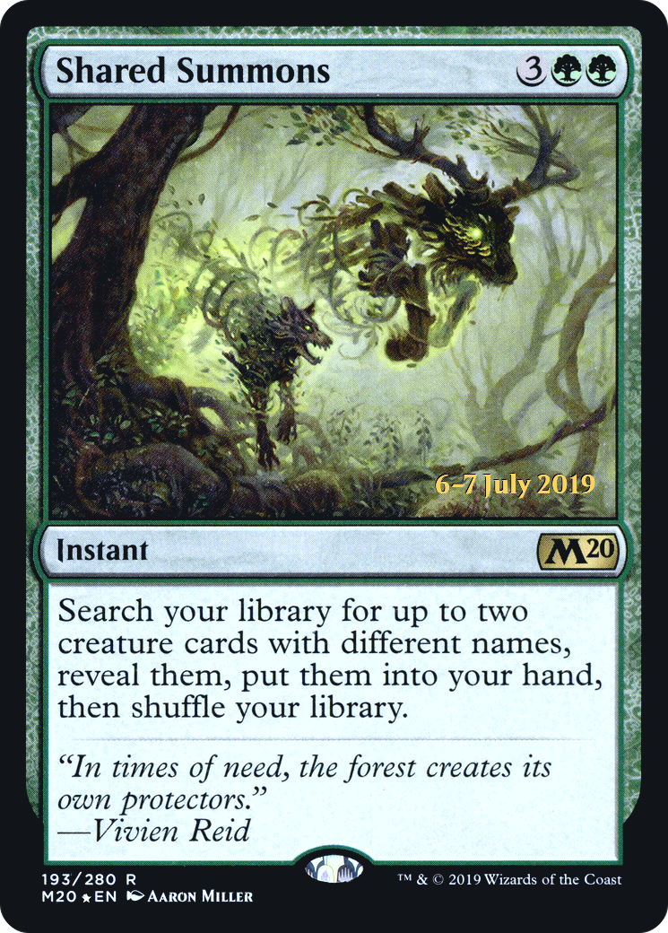 Shared Summons (PRE-193S) [Core Set 2020 Promos] Foil